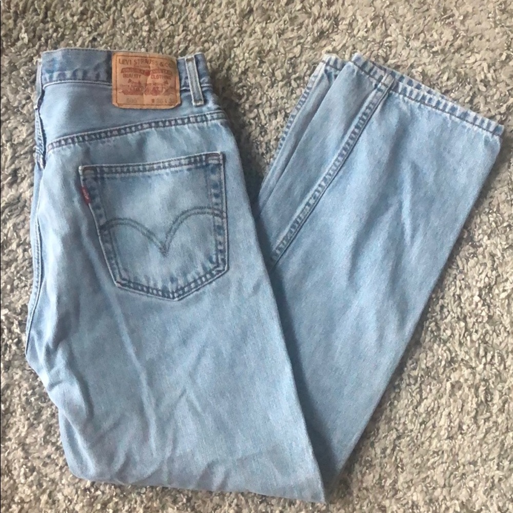 Men’s Levi’s 505 light blue jeans W36 L32 - Picture 1 of 7
